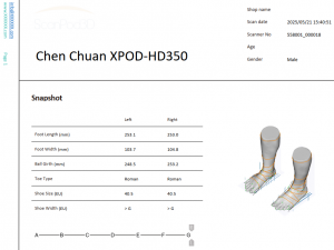 3D foot scanner 三维足部扫描仪